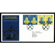 1990 Queen's Award. Philatelic Bureau FDI Handstamp.