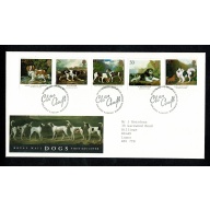 1991 Dogs Philatelic Bureau FDI Handstamp. 8th January 1991