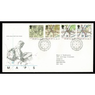 1991 Bicentenary of Ordnance Survey FDC. Philatelic Bureau FDI Handstamp.