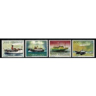 Faroes. 1992 Mail Ships. Set of 4 values. Unmounted Mint. SG 220-223