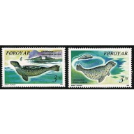 Faroes. 1992 Seals. Set of 2 values. Unmounted Mint. SG 227-228