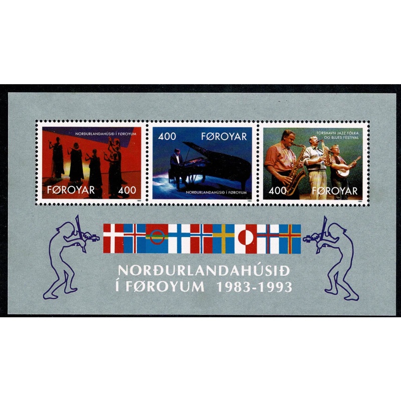 Faroes. 1993 Nordic House 10th Anniversary. Miniature Sheet. Unmounted Mint. SG MS238