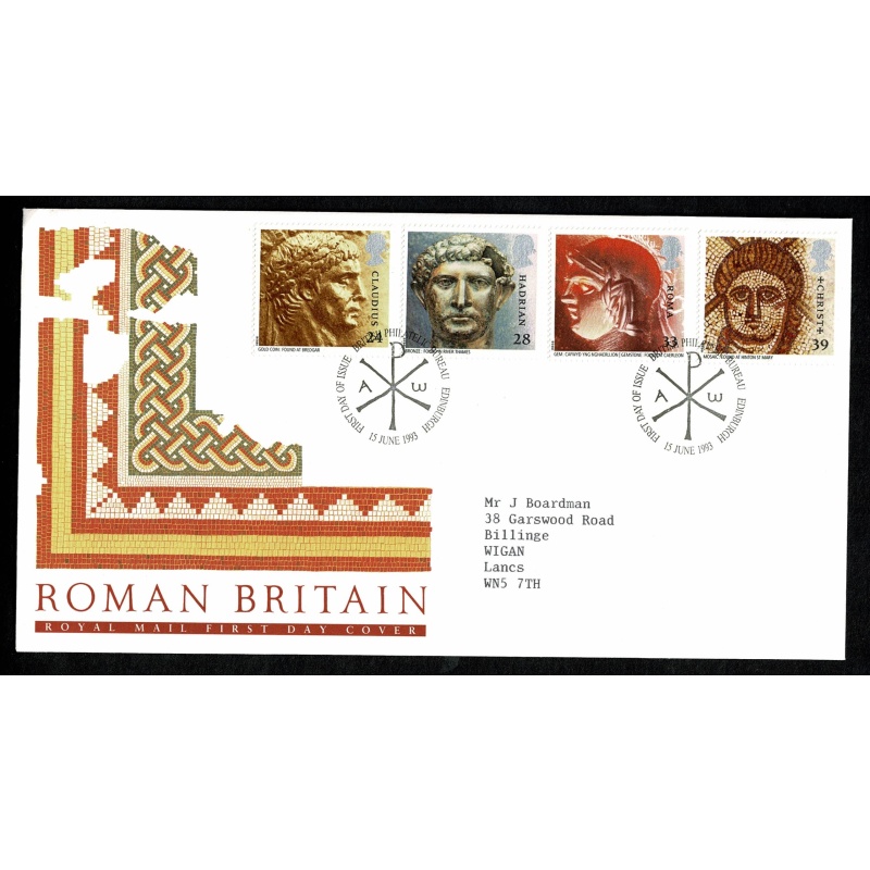 1993 Roman Britain. Philatelic Bureau FDI Handstamp. 15th Jume 1993