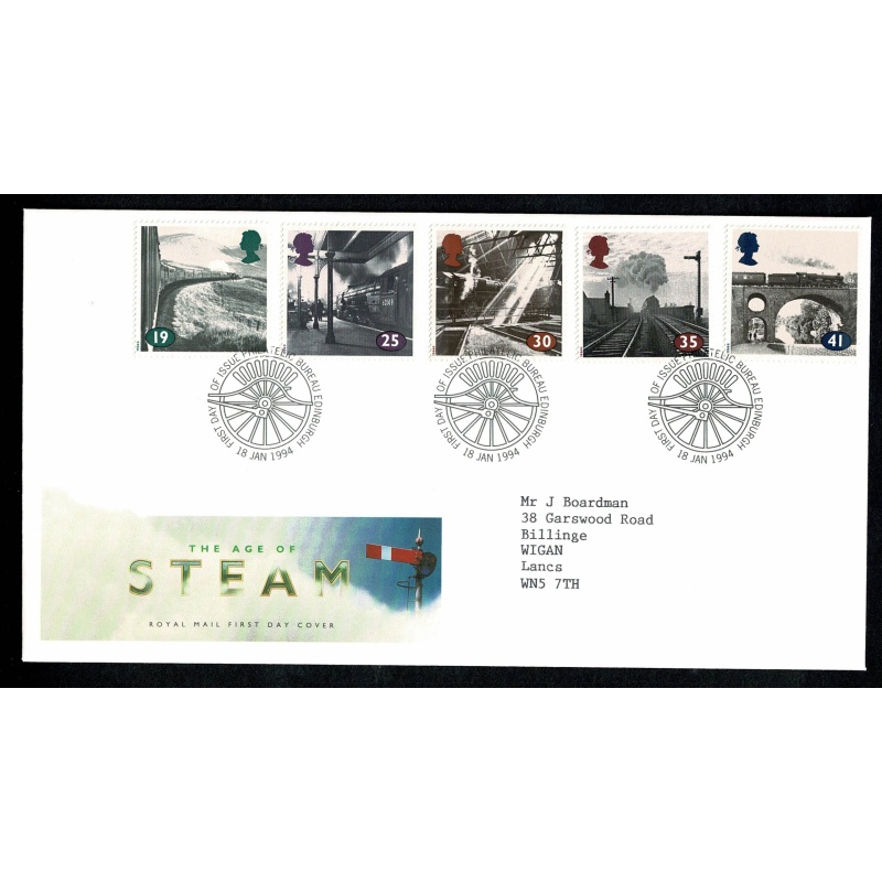 1994 The Age of Steam Railway Philatelic Bureau FDI Handstamp. 18th January 1994