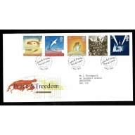 1995 Peace & Freedom. Philatelic Bureau FDI Handstamp.