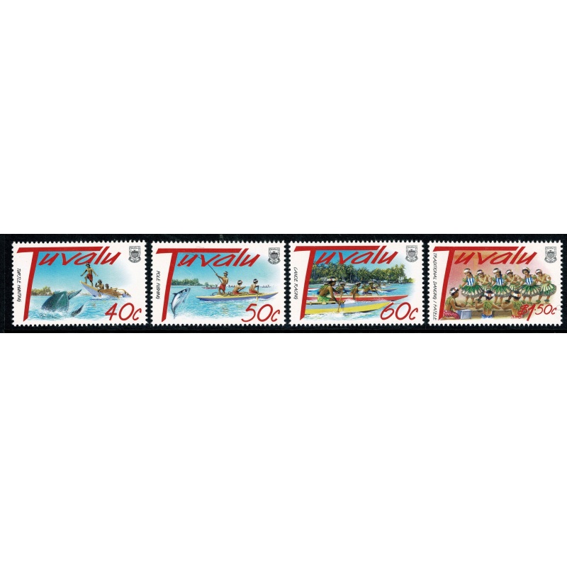 Tuvalu. 1997 Christmas. UM set 4 values. SG 798-801