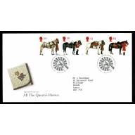 1997 Queen's Horses. Philatelic Bureau FDI Handstamp.