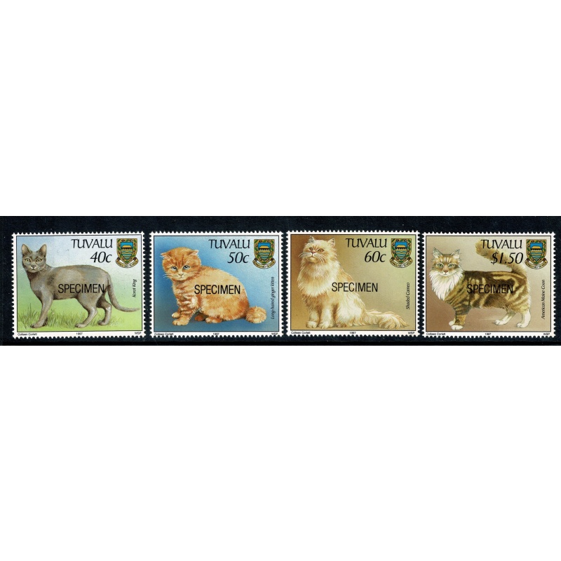 Tuvalu. 1997 Cats. UM set 4 values. SG 786-789. SPECIMEN overprint