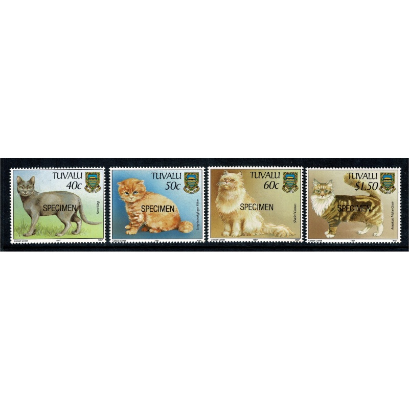 Tuvalu. 1997 Cats. UM set 4 values. SG 786-789.