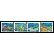 Tuvalu. 1998 Coral Reef Life. Used set 4 values. SG 822-825