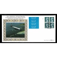 1994 £2.40 Airmail booklet Cyl Pane. Limited edition FDC. No. 692/1000. Heathrow Cancel