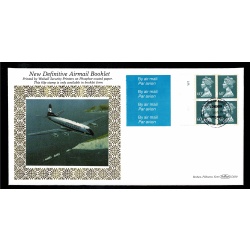 1994 £2.40 Airmail booklet Cyl Pane. Limited edition FDC. No. 692/1000. Heathrow Cancel