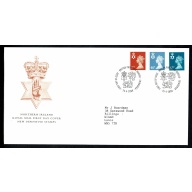 N.Ireland cover for 1st, 40p & 65p Machin Regionals. "Philatelic Bureau" FDI Handstamp. 25th April 2000