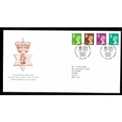 Set of 3 covers for regions. 20p, 26p, 37p, 63p Machin Regionals. "Philatelic Bureau" FDI Handstamp. 23rd July 1996