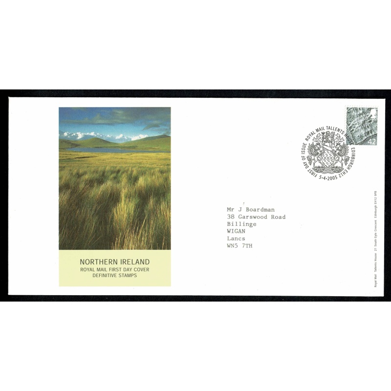 Set of 4 covers for regions. 42p  Pictorial Regionals. "Tallents House" FDI Handstamp. 5th April 2005