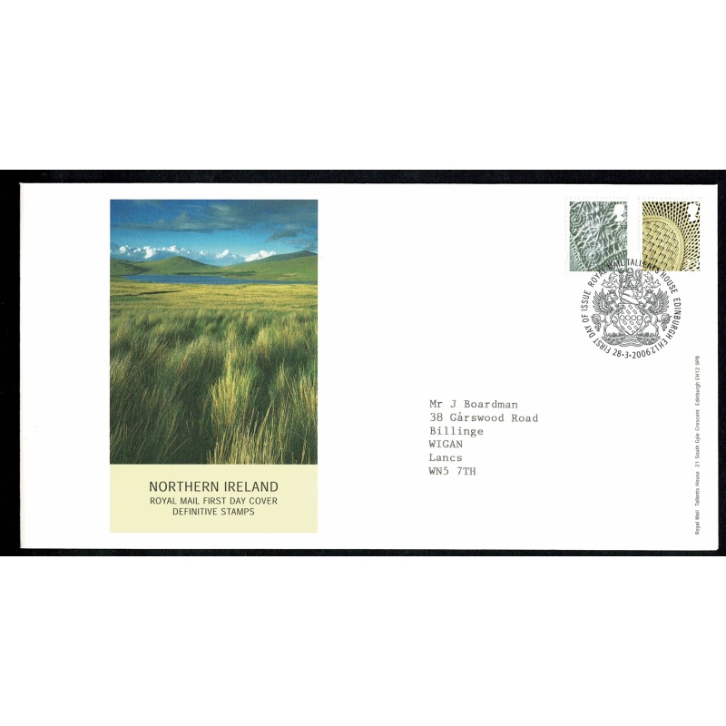 Set of 4 covers for regions. 44p, 72p  Pictorial Regionals. "Tallents House" FDI Handstamp. 28th March 2006