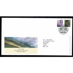 Set of 4 covers for regions. 87p. £1.28 Pictorial Regionals. "Tallents House" FDI Handstamp. 25th April 2012