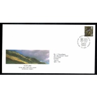 Pair of covers for Sotland & Wales. 65p Pictorial Regionals. "Philatelic Bureau" FDI Handstamp. 25th April 2000