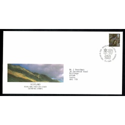 Pair of covers for Sotland & Wales. 65p Pictorial Regionals. "Philatelic Bureau" FDI Handstamp. 25th April 2000