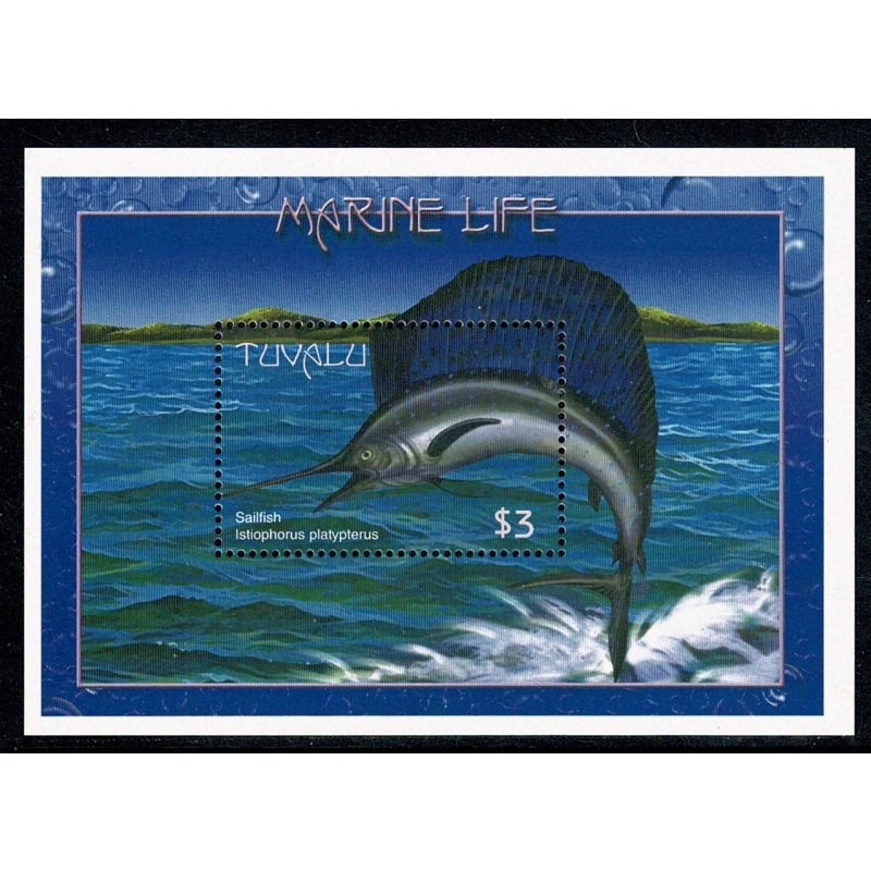 Tuvalu. 2000 Marine Life. Set of 3 Miniature Sheets. SG MS913a-MS913c. SPECIMEN overprint