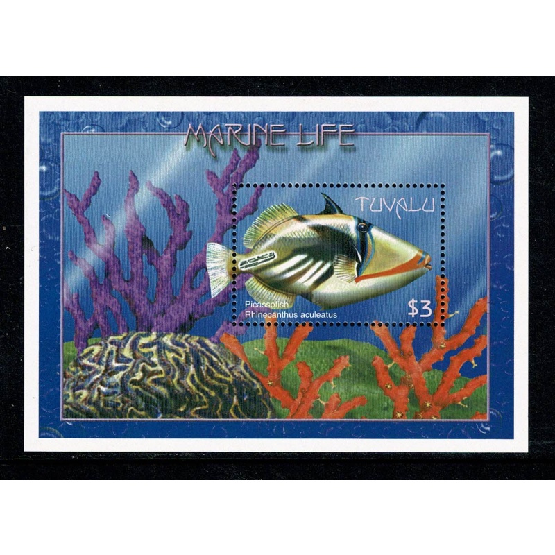 Tuvalu. 2000 Marine Life. Set of 3 Miniature Sheets. SG MS913a-MS913c. SPECIMEN overprint