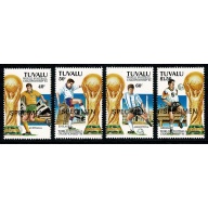 Tuvalu. 1994 World Cup. Set of 4 values. SG 702-705. SPECIMEN overprint