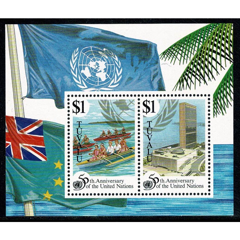 Tuvalu. 1995 50th Anniversary United Nations. Miniature Sheet. SG MS746.