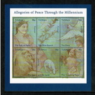 Tuvalu. 1999 New Millennium. Allegories of Peace Miniature Sheet. SG MS871.