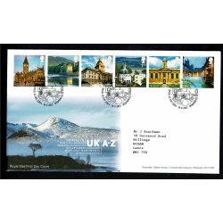 Set of 4 Covers. The UK A to Z. 2011-2012. Tallents House FDI Handstamps