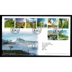 Set of 4 Covers. The UK A to Z. 2011-2012. Tallents House FDI Handstamps